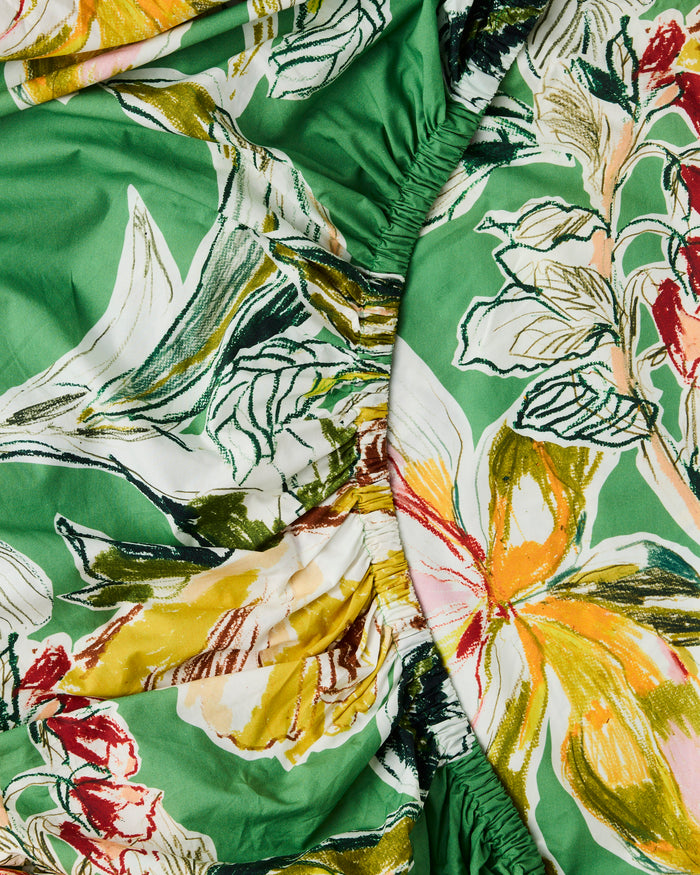 Somerset Green Organic Cotton Fitted Sheet