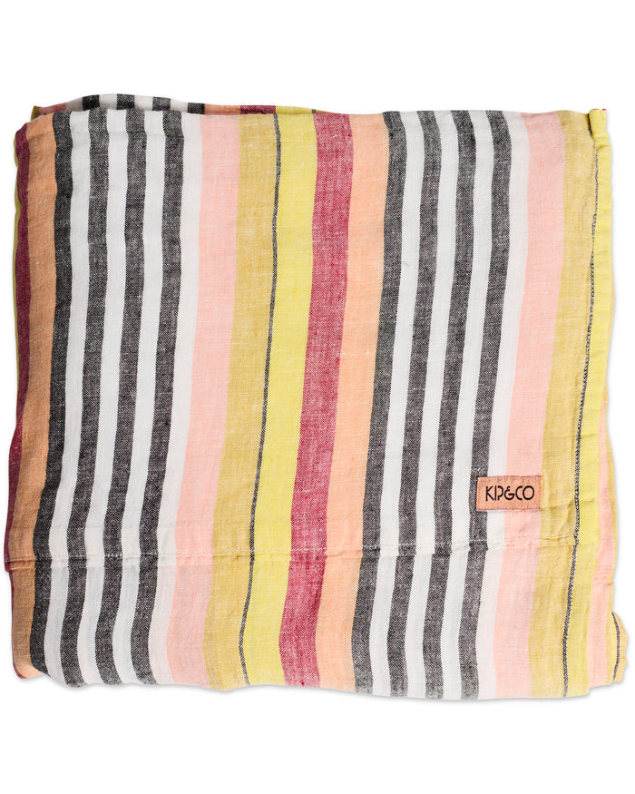 Casablanca Stripe Linen Flat Sheet