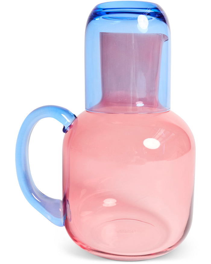 Blue Robin Carafe & Glass