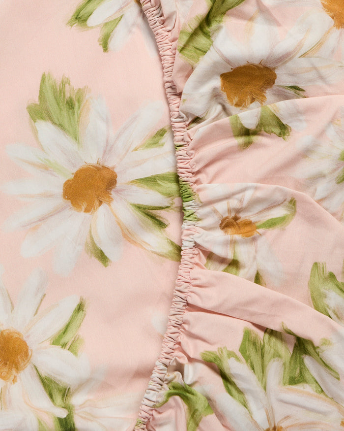Sweet Daisy Organic Cotton Fitted Sheet