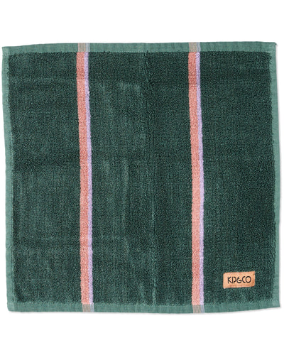 Wakame Crush Stripe Bamboo Terry Face Washer