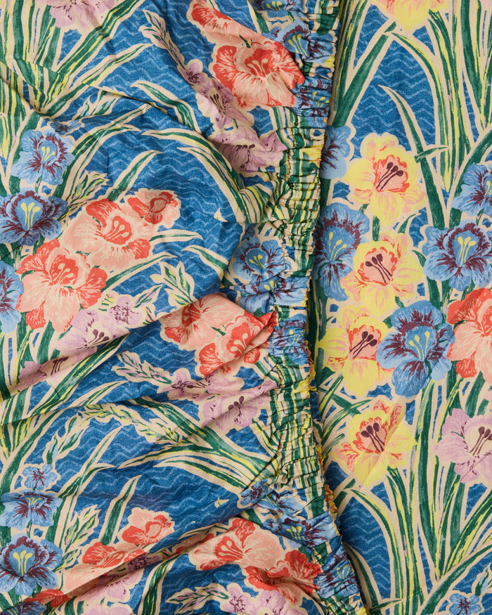 Kip&Co x Anna Spiro Gladiolus Organic Cotton Fitted Sheet