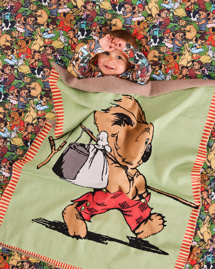 Kip&Co x Blinky Bill Blinky Cotton Knitted Blanket