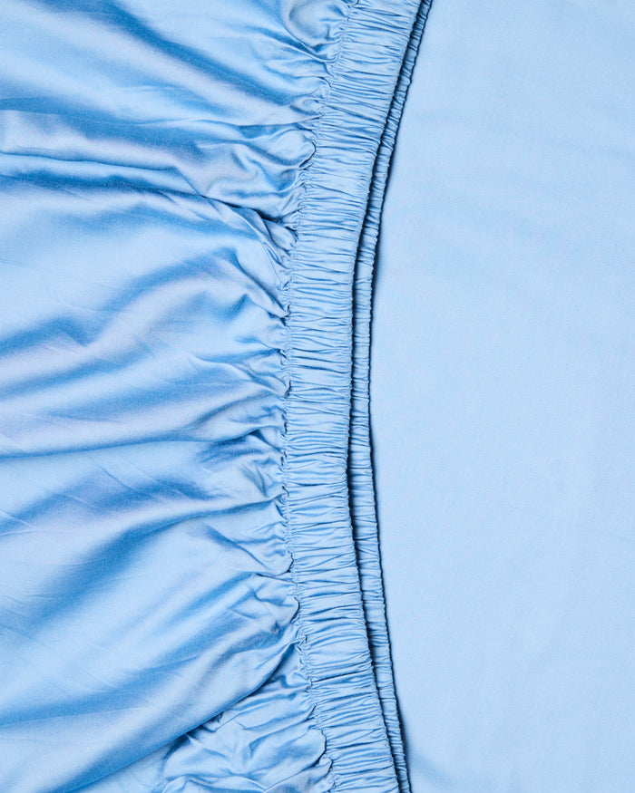 Glow In Blue Bird Bamboo Cotton Fitted Sheet