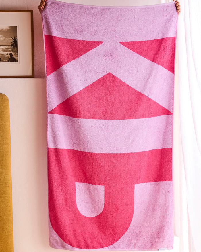 Kip Sun Fun Pink Beach Towel