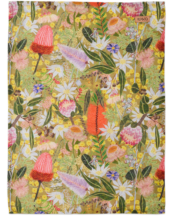 Native Plantation Tea Towel