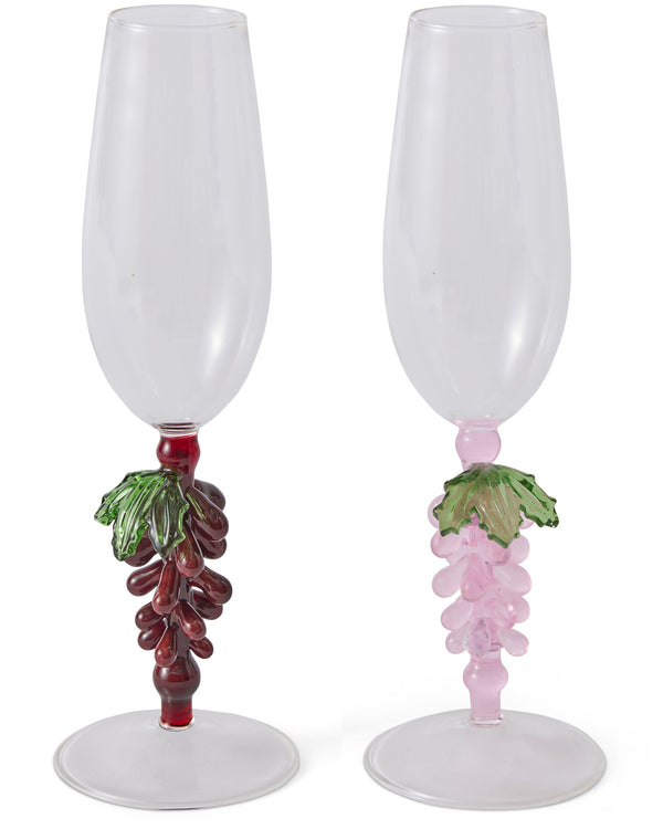 Under The Vine Champagne Glass 2P Set