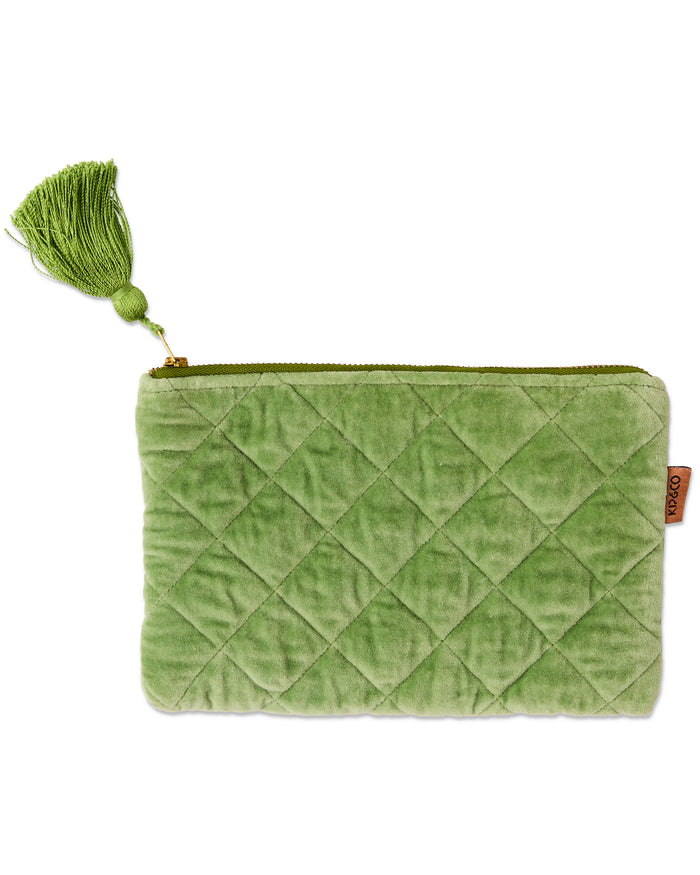 Pesto Velvet Cosmetics Purse