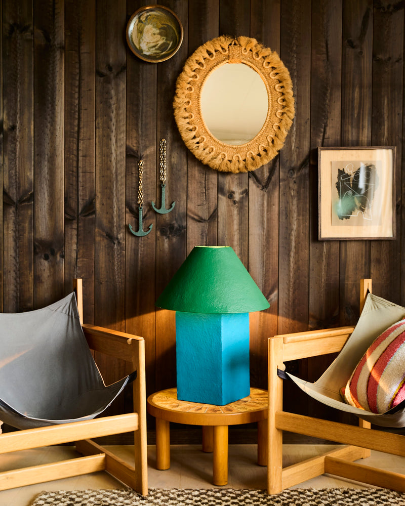 Pinnacle Lamp Forest Fern & Malibu Blue