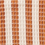 Tan Cream Stripe Waffle Bath Robe