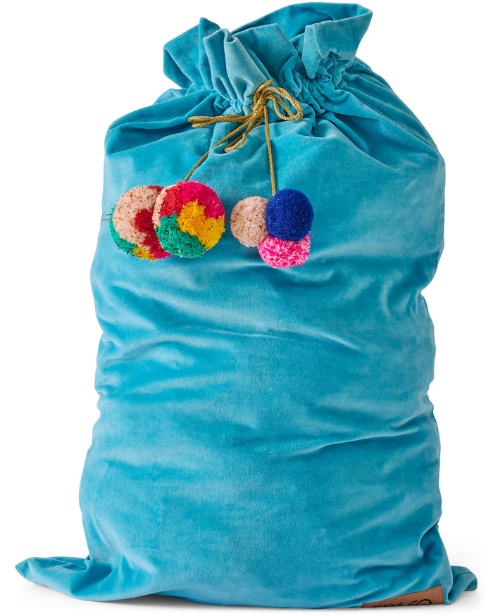 Blue Bells Velvet Santa Sack