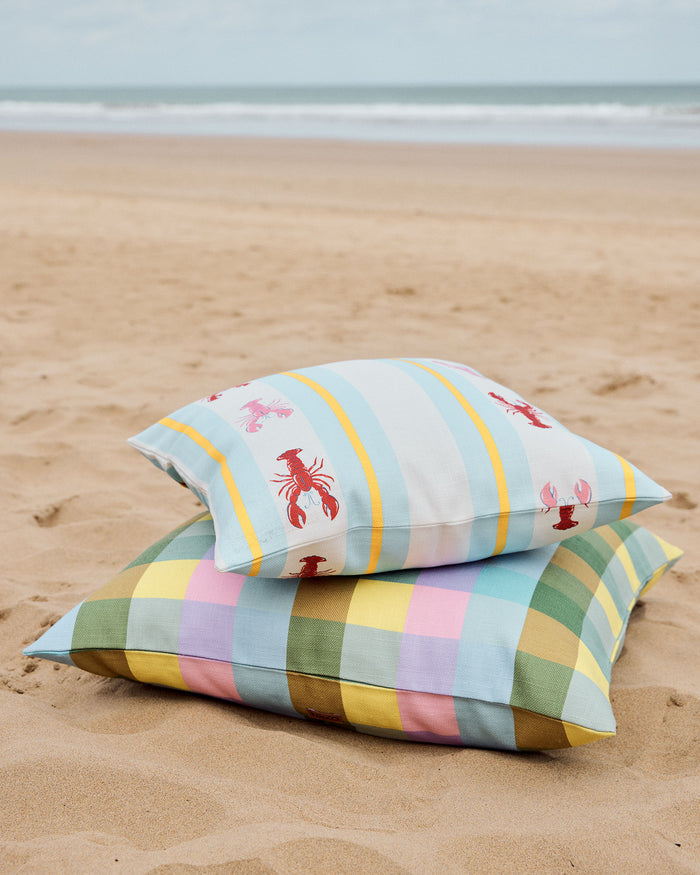 Lobster Fan Club Outdoor Cushion