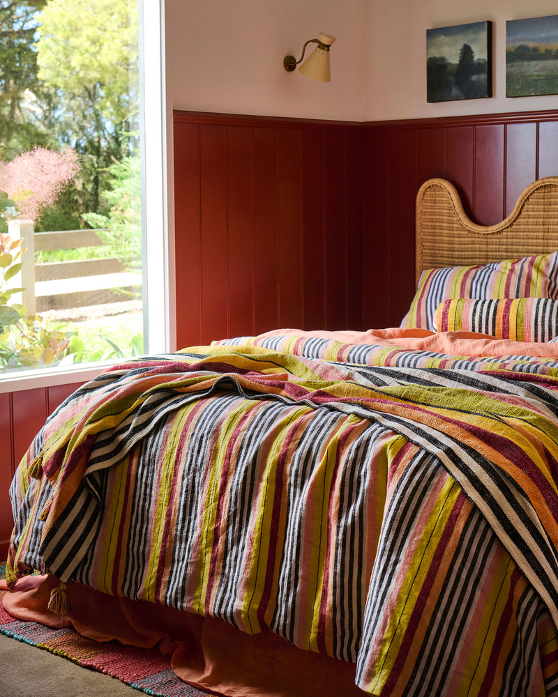 Casablanca Stripe Woven Throw