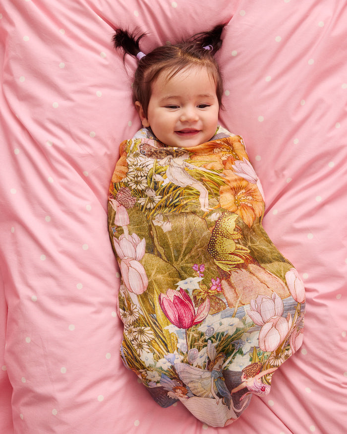 Kip&Co x Fairyland Fairy Garden Bamboo Swaddle