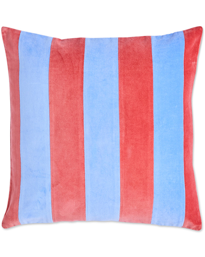 Blue Robin Velvet Cushion