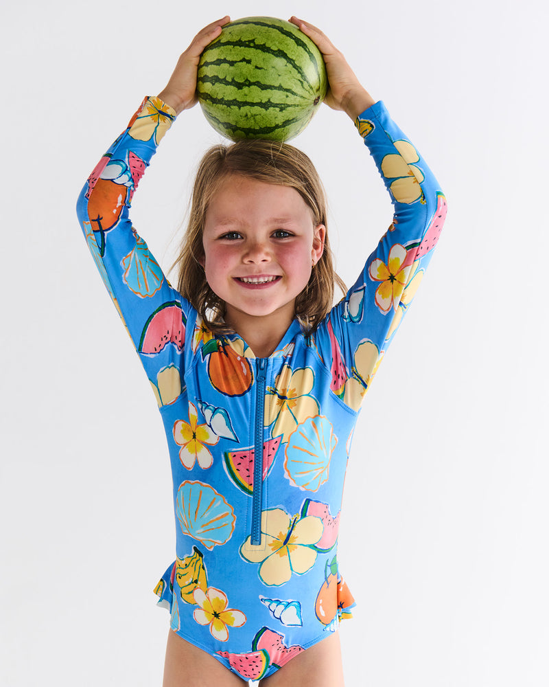 Paradise Found Long Sleeve Bathers