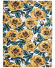 Golden Peony Tea Towel