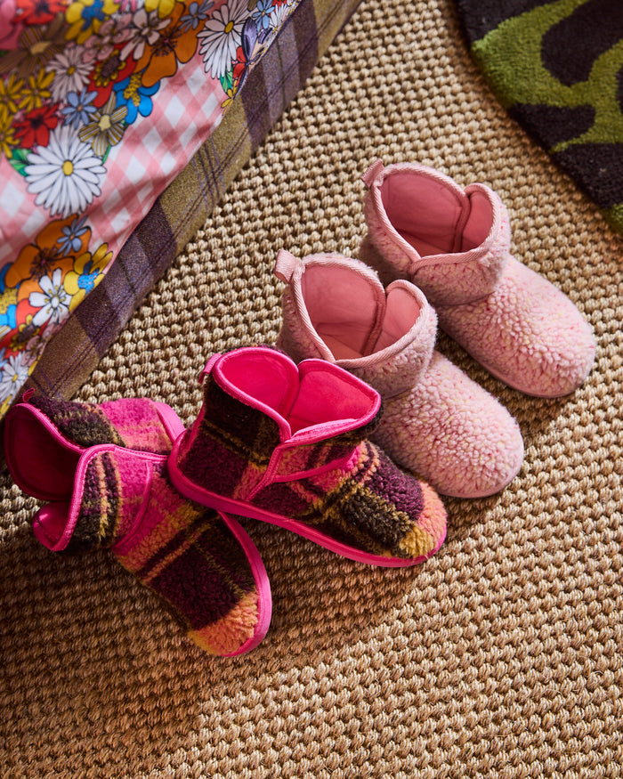 Cupcake Sprinkle Sherpa Kids Boot