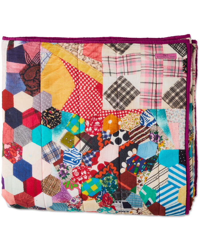 Kip&Co x Romance Was Born Patchy Times Organic Cotton Quilted Bedspread
