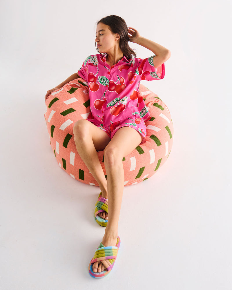 Florida Tartan Quilted Velvet Adult Slippers