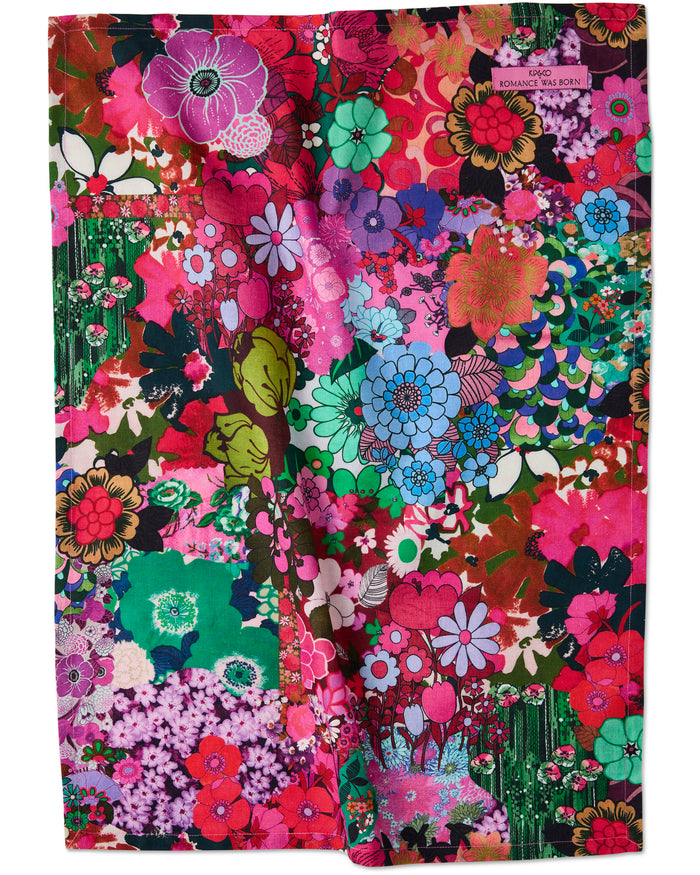 Kip&Co x Romance Was Born Flower Power Pink Tea Towel
