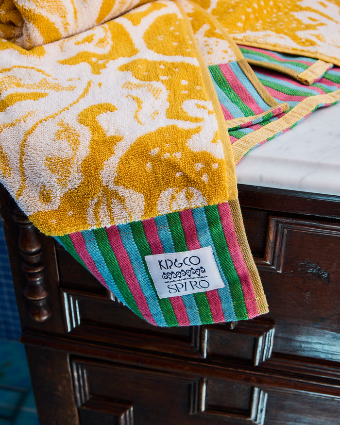 Kip&Co x Anna Spiro Elsternwig Fig Terry Bath Towel