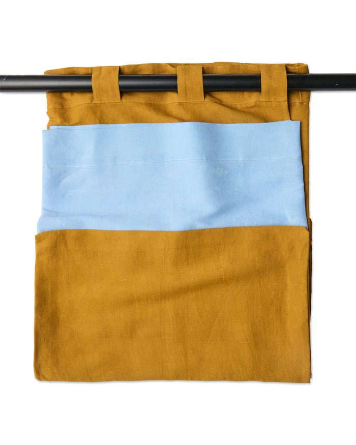Honey Blue Curtain Panel