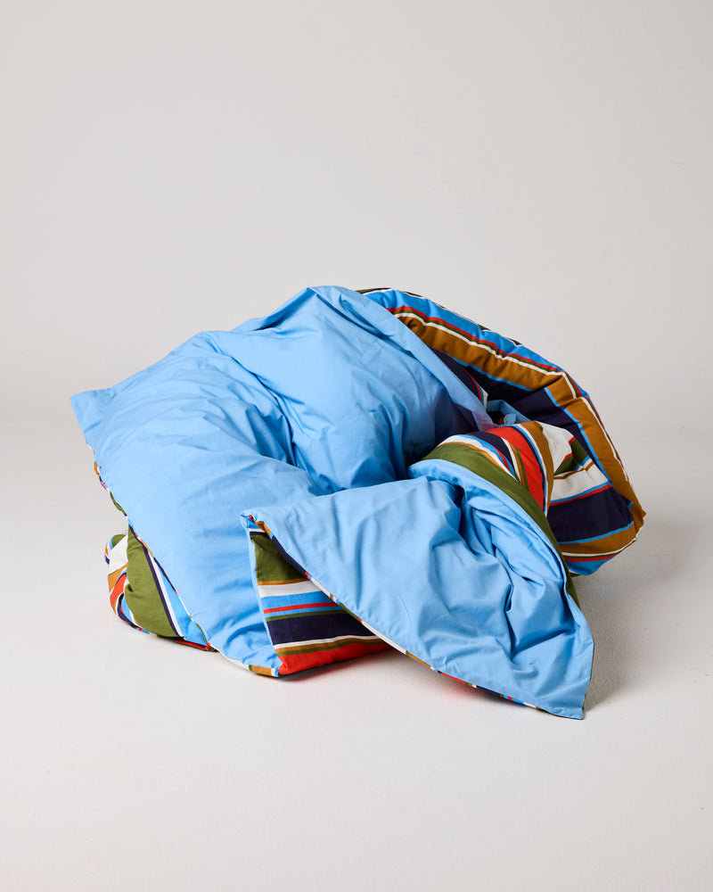 Nautical Stripe Organic Cotton Quilt Cover