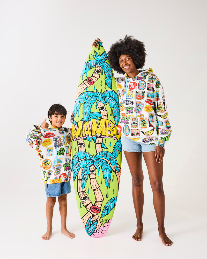 Kip&Co x Mambo Sticker Club Adult Organic Cotton Baggy Hoodie
