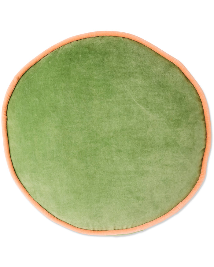 Pesto Velvet Pea Cushion