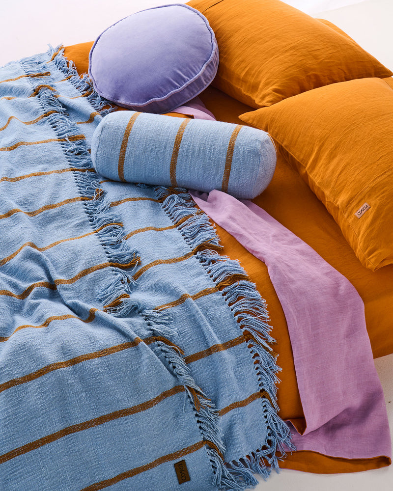 Como Stripe Woven Throw