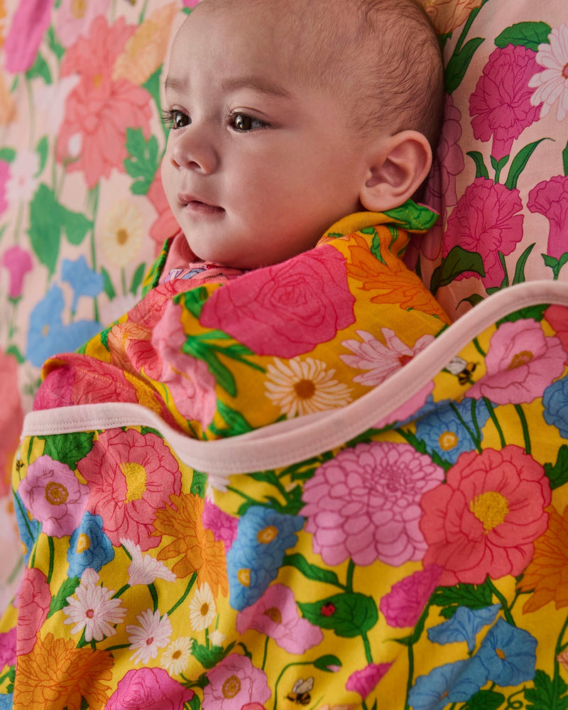 Follow The Sun Yellow Organic Cotton Snuggle Blanket – Kip&Co