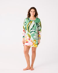 Somerset Green Adult Organic Cotton Long Sleeve Nightie