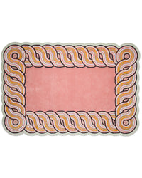 Coral Cabin Felted Wool Rug