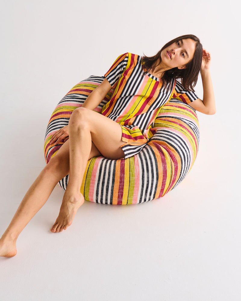 Casablanca Stripe Woven Beanbag