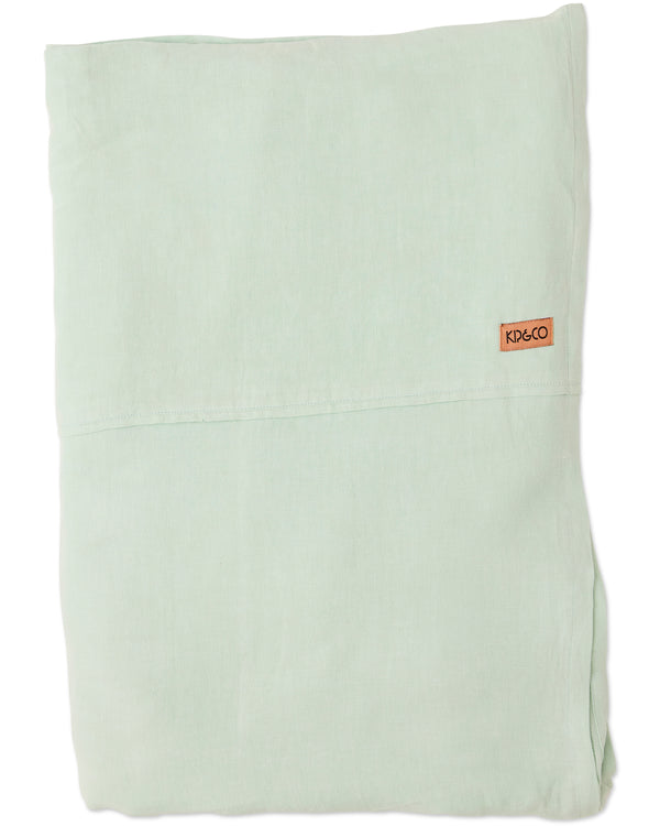 Vista Jade Linen Flat Sheet