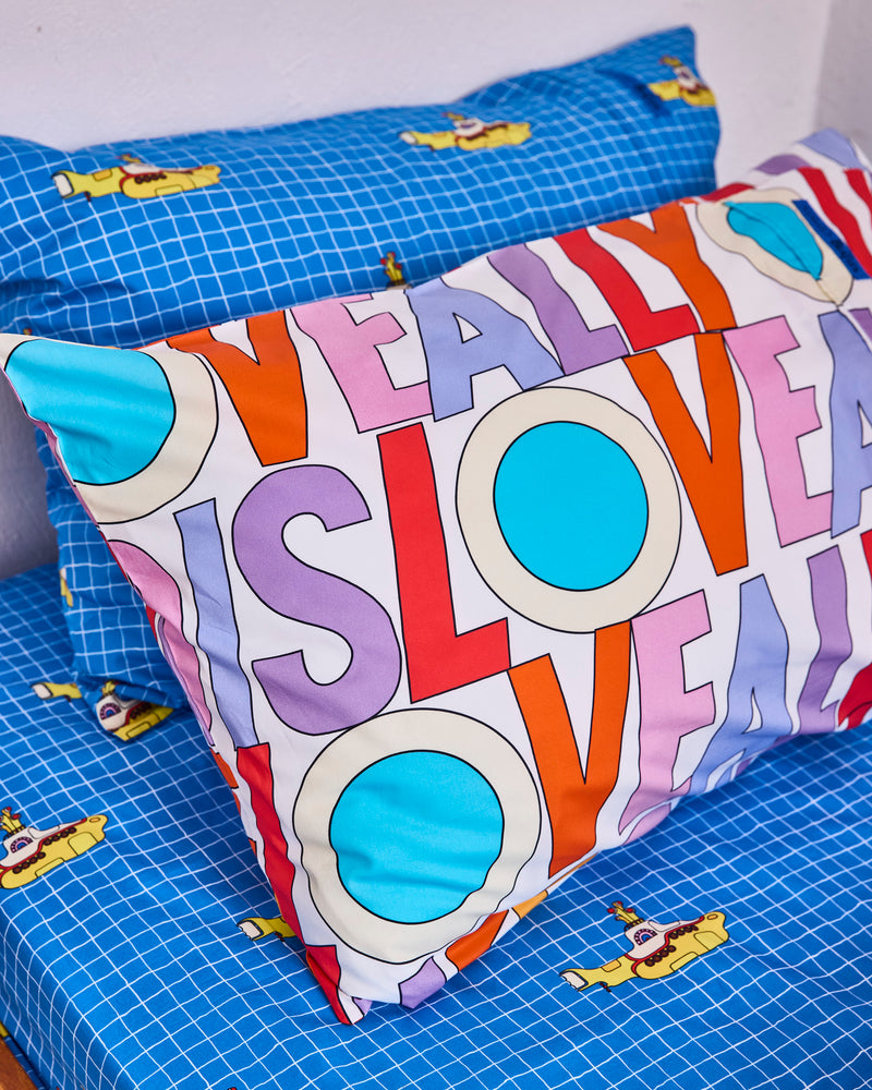 Kip&Co x The Beatles All You Need Is Love Organic Cotton Pillowcases