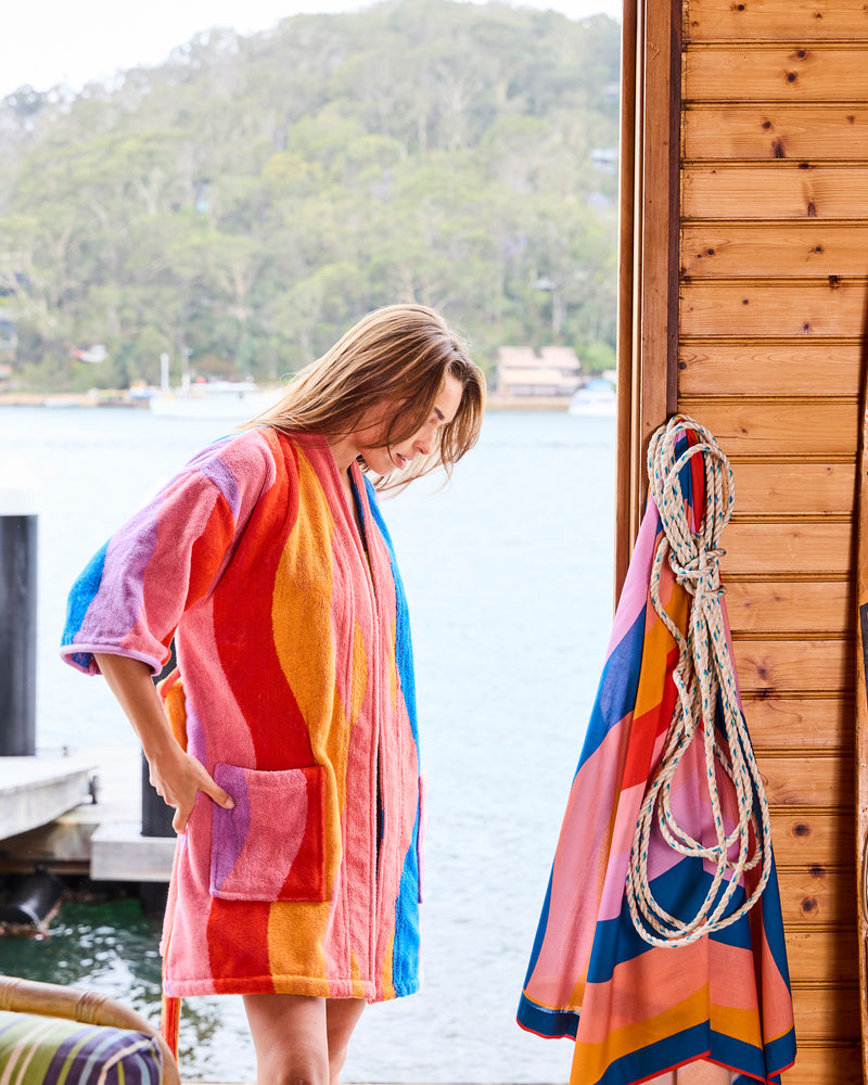 Surfs Up Terry Mini Robe