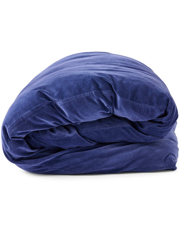 Navy Velvet Quilt Cover