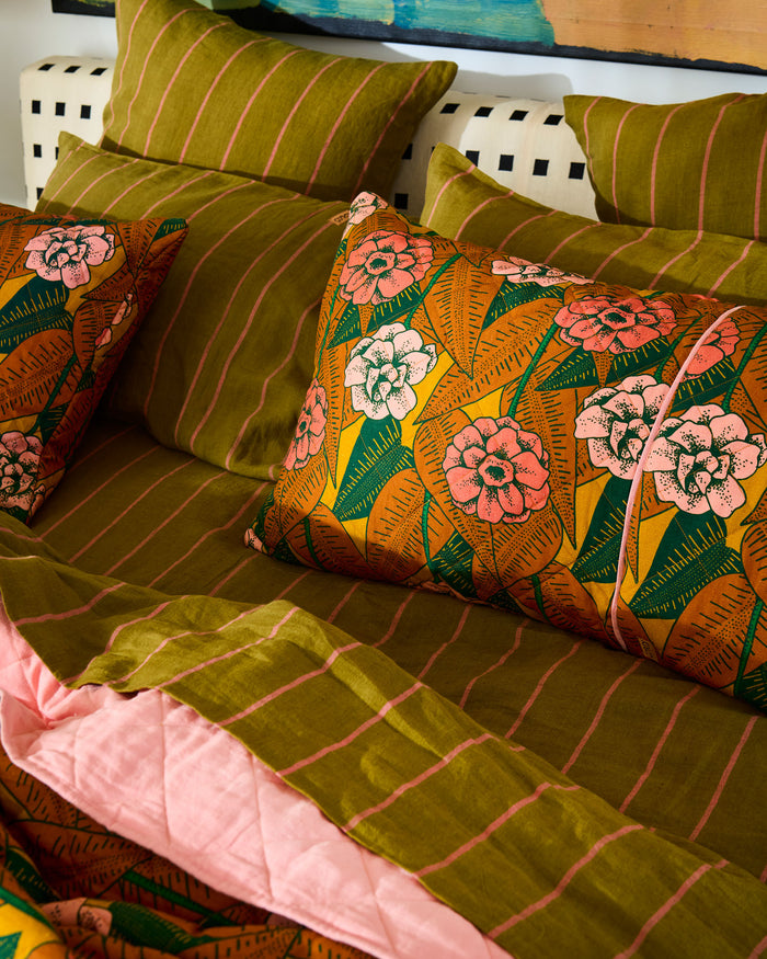 Tapenade Delight Linen Flat Sheet