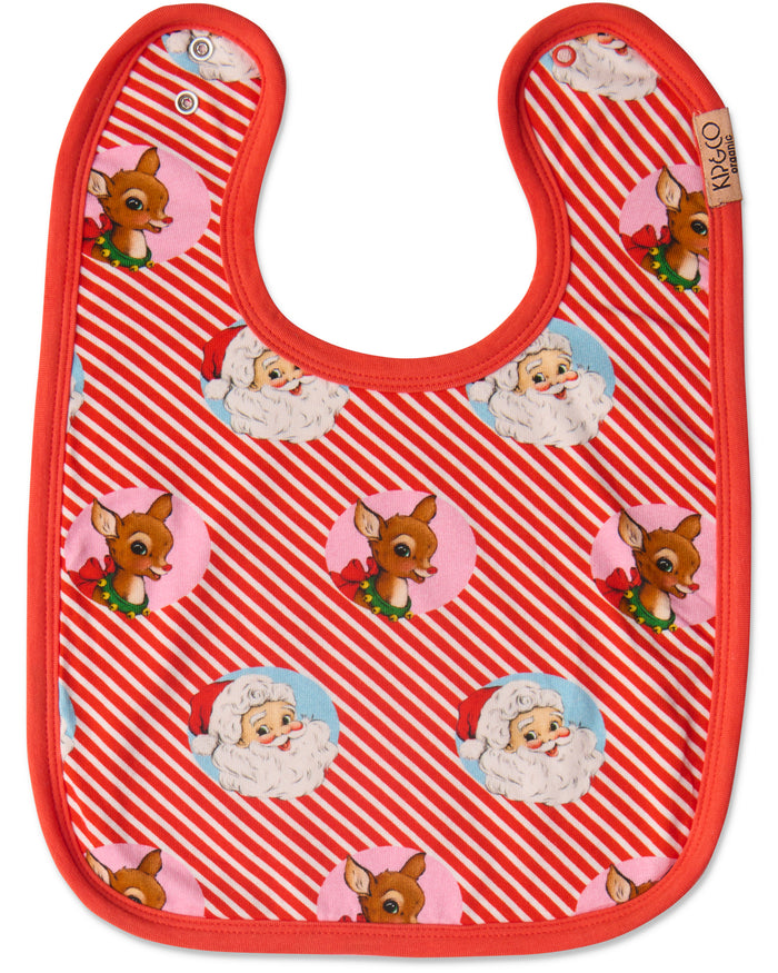 I Love Christmas Spot Organic Cotton Bib