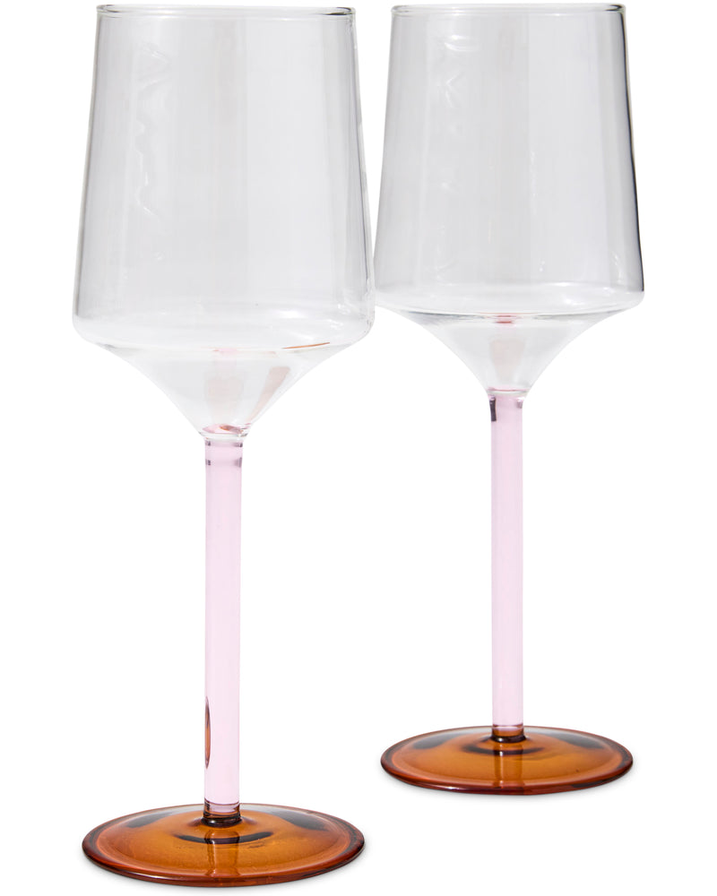 Marshmallow And Marmalade Vino Glass 2P Set