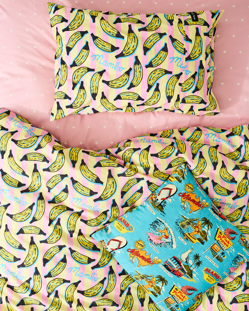 Kip&Co x Mambo Going Bananas Organic Cotton Pillowcase