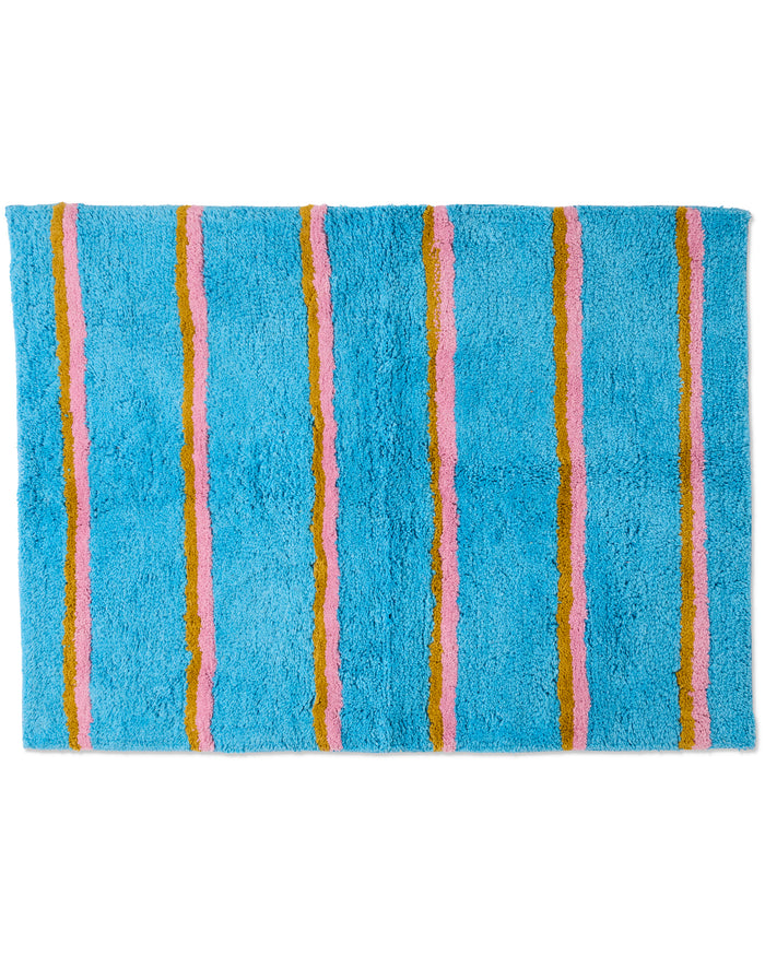 Aegean Stripe Bath Mat