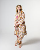Costa Pink Cotton Robe