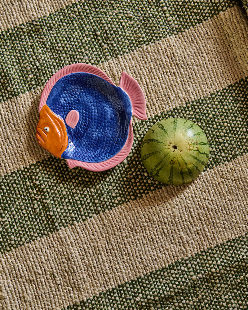 Moss Stripe Jute Rug