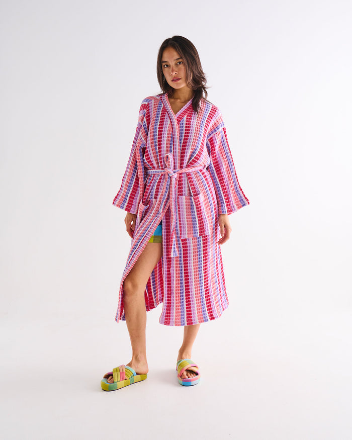 Sorbet Soiree Waffle Bath Robe