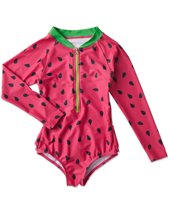 Melon Long Sleeve Bathers