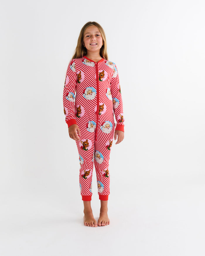 I Love Christmas Spot Kids Organic Cotton Pyjama Onesie
