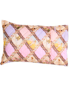 Kip&Co x Fairyland Flower Chain Harlequin Organic Cotton Quilted Pillowcase